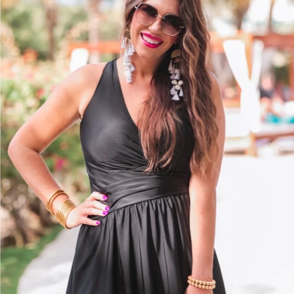 NWT Jess Lea/ Splash Around Black Women's Swim Dress size Medium
